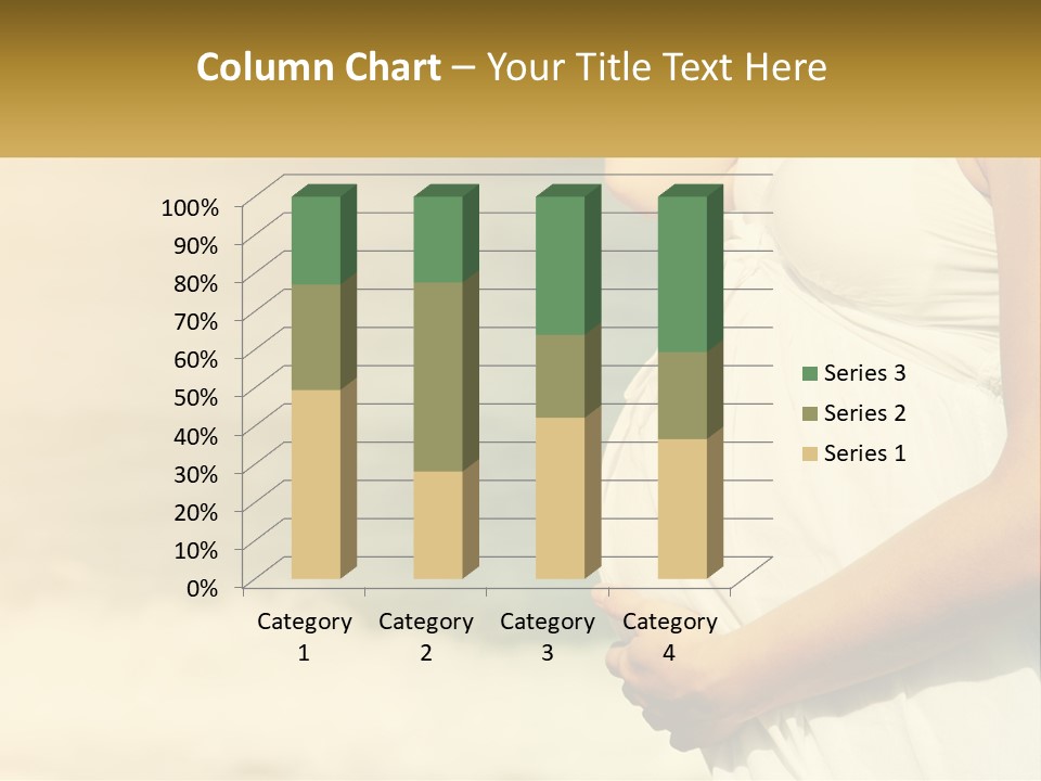 A Pregnant Woman Standing In Front Of A Body Of Water PowerPoint Template