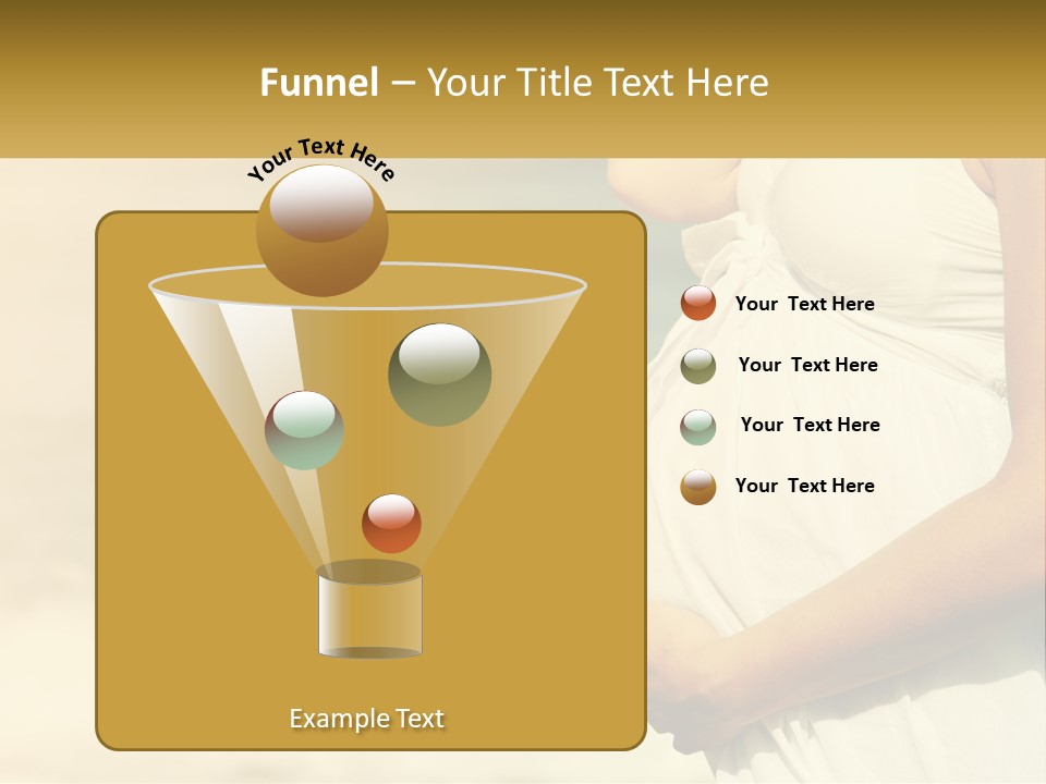 A Pregnant Woman Standing In Front Of A Body Of Water PowerPoint Template