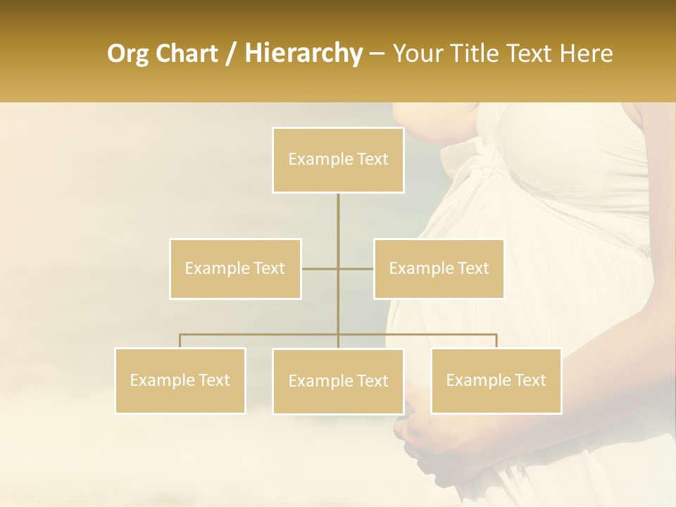 A Pregnant Woman Standing In Front Of A Body Of Water PowerPoint Template