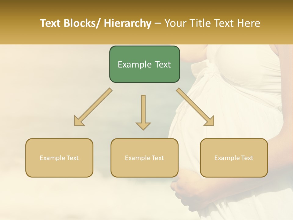 A Pregnant Woman Standing In Front Of A Body Of Water PowerPoint Template
