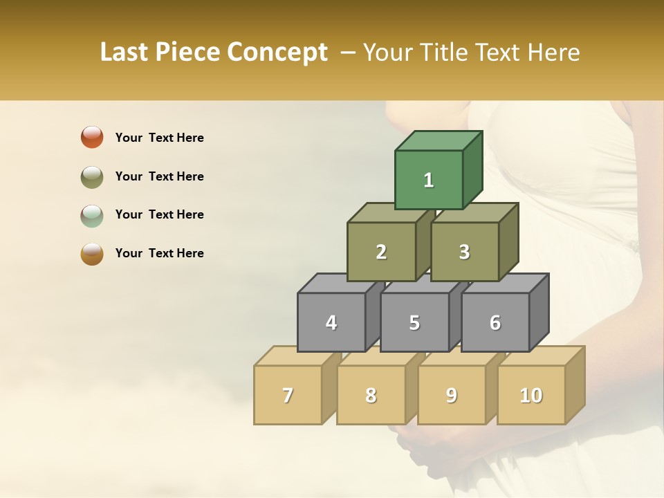 A Pregnant Woman Standing In Front Of A Body Of Water PowerPoint Template