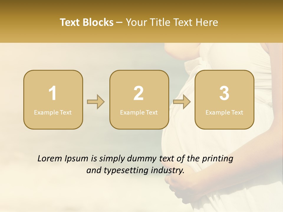 A Pregnant Woman Standing In Front Of A Body Of Water PowerPoint Template