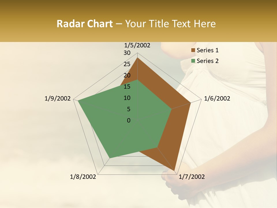 A Pregnant Woman Standing In Front Of A Body Of Water PowerPoint Template