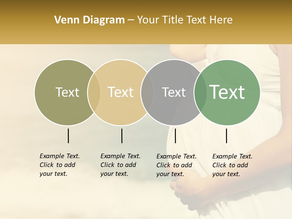 A Pregnant Woman Standing In Front Of A Body Of Water PowerPoint Template