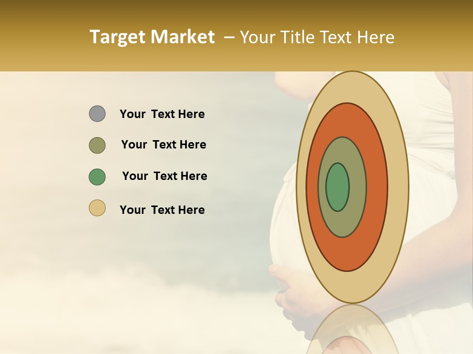 A Pregnant Woman Standing In Front Of A Body Of Water PowerPoint Template