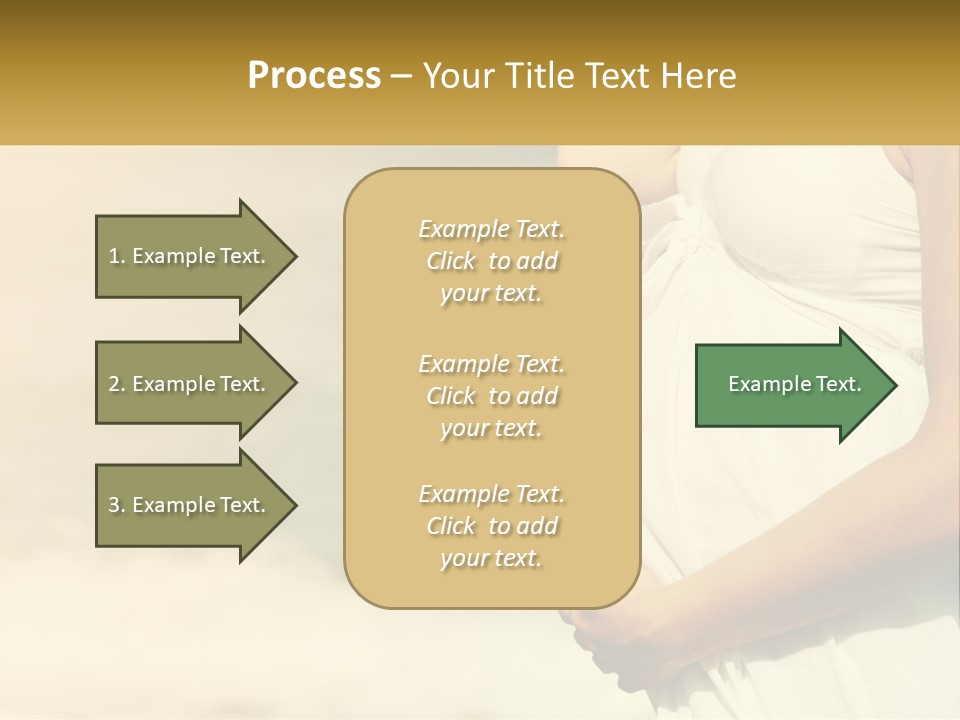 A Pregnant Woman Standing In Front Of A Body Of Water PowerPoint Template