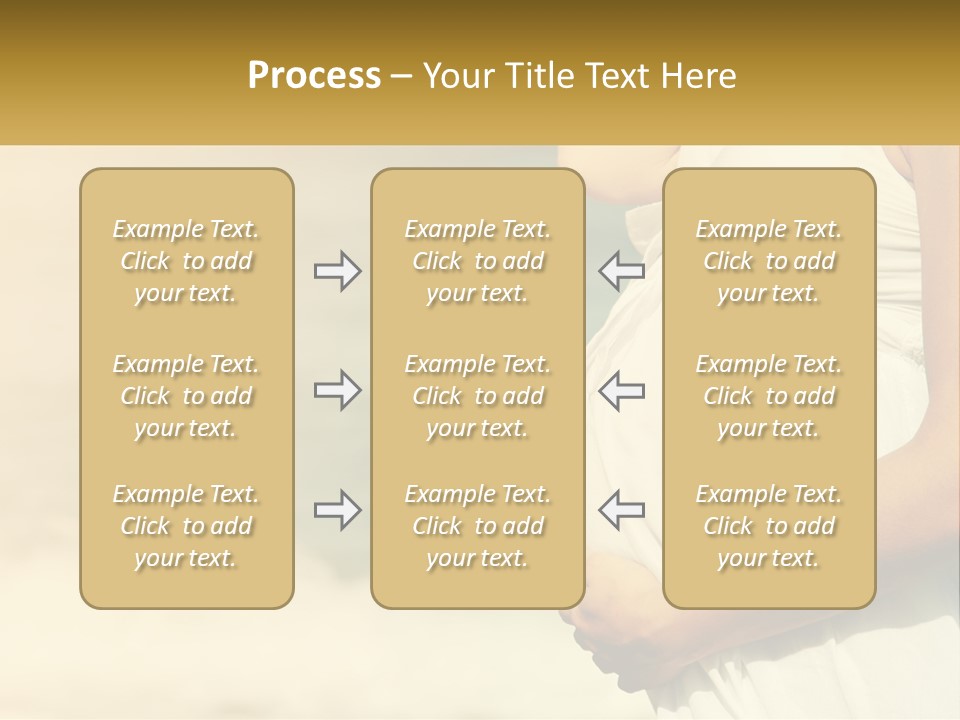 A Pregnant Woman Standing In Front Of A Body Of Water PowerPoint Template