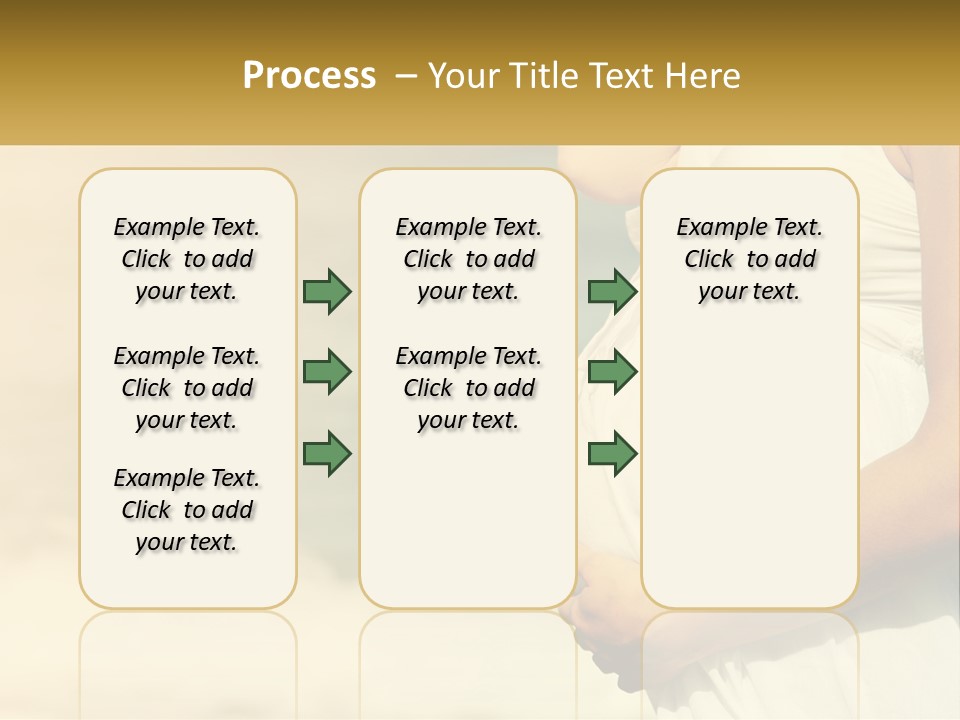 A Pregnant Woman Standing In Front Of A Body Of Water PowerPoint Template