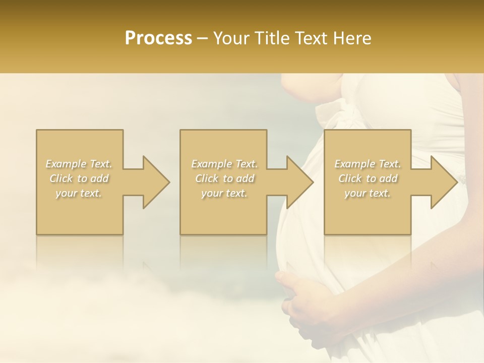 A Pregnant Woman Standing In Front Of A Body Of Water PowerPoint Template
