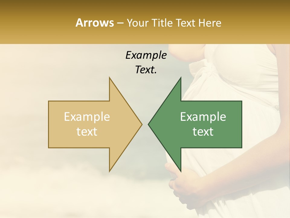 A Pregnant Woman Standing In Front Of A Body Of Water PowerPoint Template