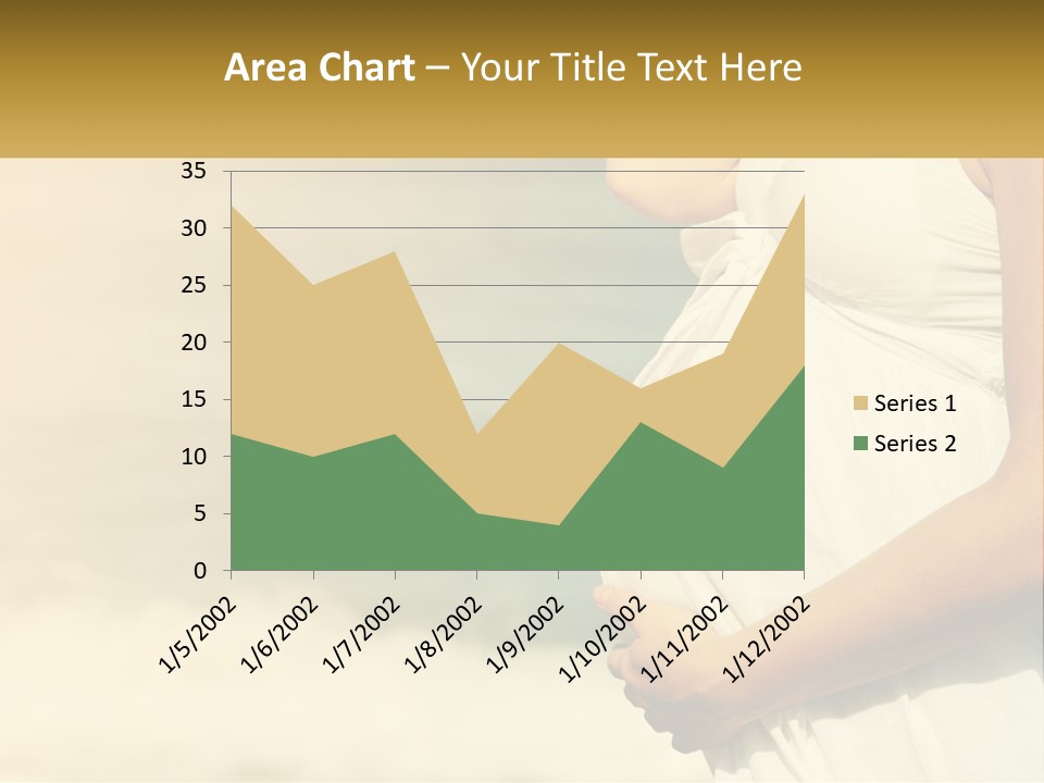 A Pregnant Woman Standing In Front Of A Body Of Water PowerPoint Template