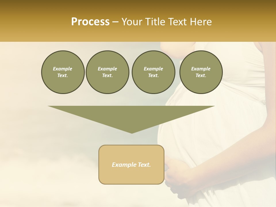 A Pregnant Woman Standing In Front Of A Body Of Water PowerPoint Template