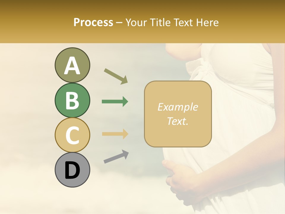 A Pregnant Woman Standing In Front Of A Body Of Water PowerPoint Template