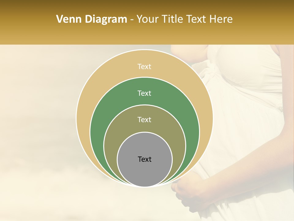 A Pregnant Woman Standing In Front Of A Body Of Water PowerPoint Template