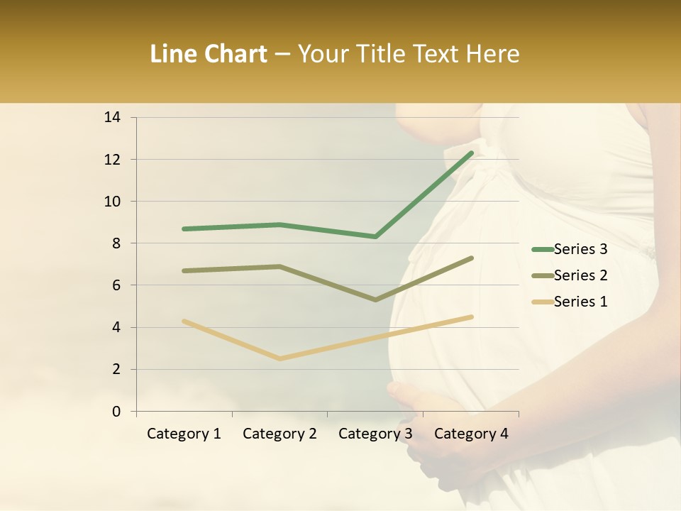 A Pregnant Woman Standing In Front Of A Body Of Water PowerPoint Template