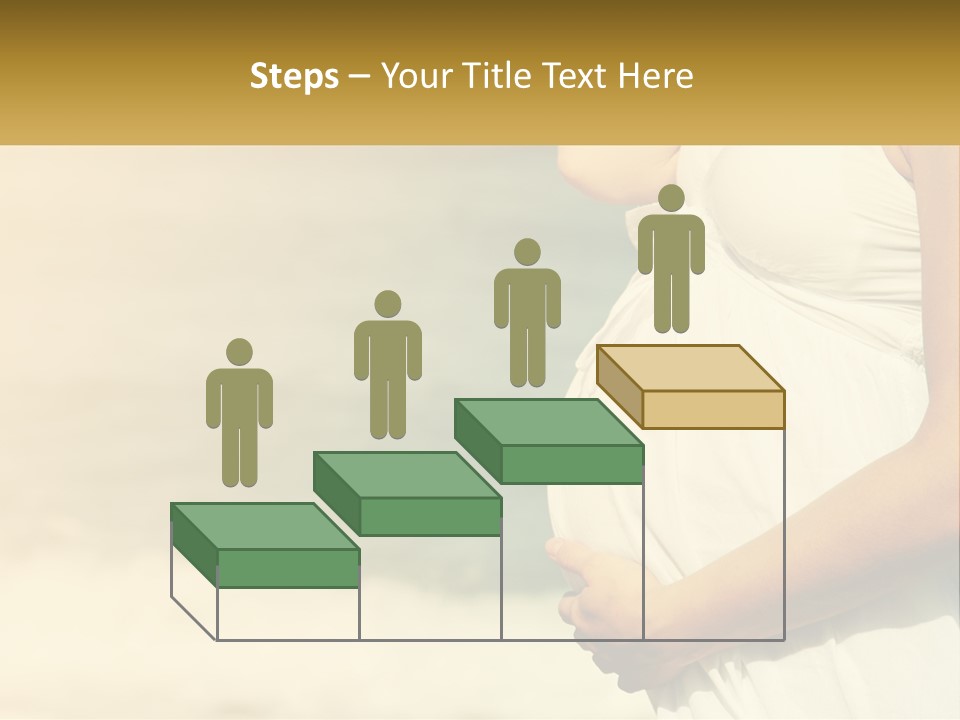 A Pregnant Woman Standing In Front Of A Body Of Water PowerPoint Template