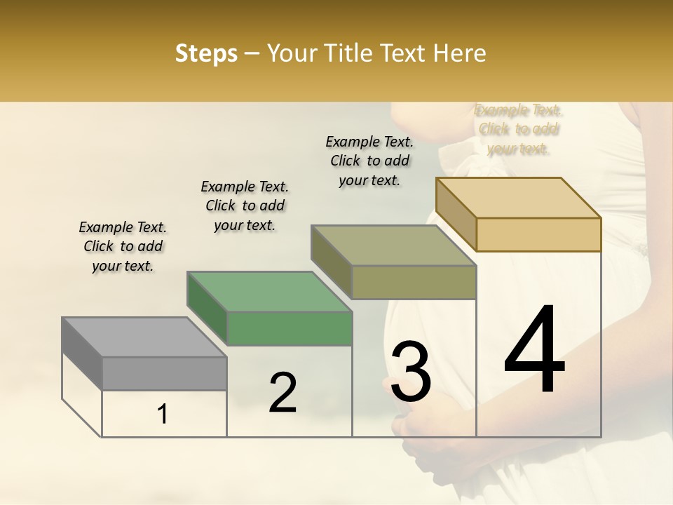 A Pregnant Woman Standing In Front Of A Body Of Water PowerPoint Template