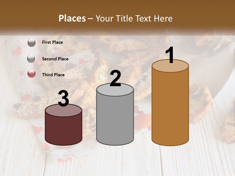 A Bunch Of Food On A White Table PowerPoint Template