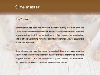 A Bunch Of Food On A White Table PowerPoint Template