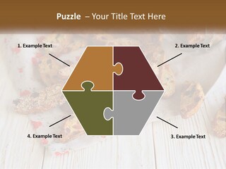 A Bunch Of Food On A White Table PowerPoint Template