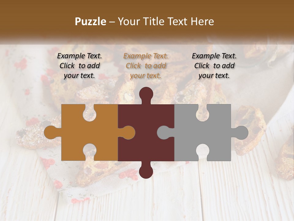 A Bunch Of Food On A White Table PowerPoint Template