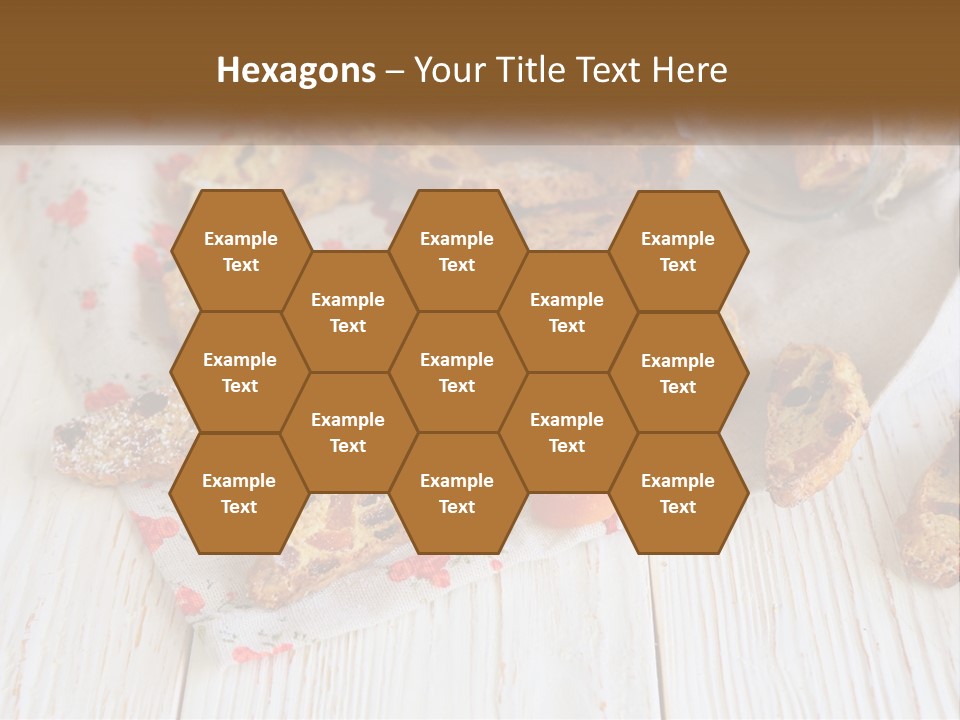 A Bunch Of Food On A White Table PowerPoint Template