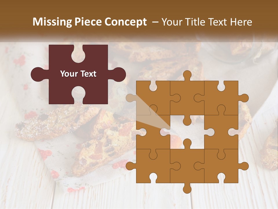 A Bunch Of Food On A White Table PowerPoint Template