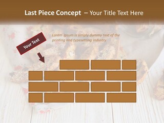 A Bunch Of Food On A White Table PowerPoint Template