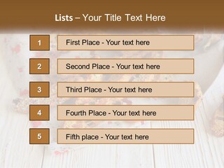 A Bunch Of Food On A White Table PowerPoint Template