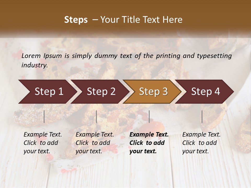 A Bunch Of Food On A White Table PowerPoint Template