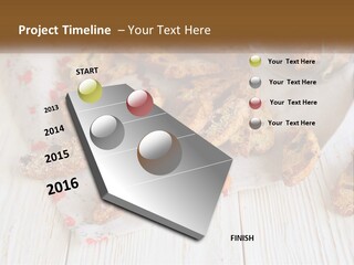 A Bunch Of Food On A White Table PowerPoint Template