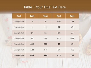 A Bunch Of Food On A White Table PowerPoint Template