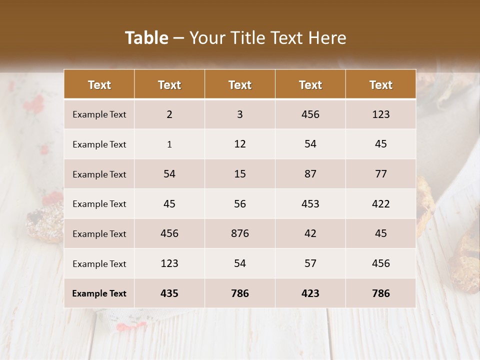 A Bunch Of Food On A White Table PowerPoint Template