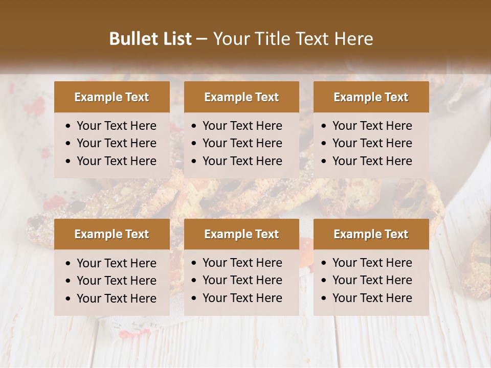 A Bunch Of Food On A White Table PowerPoint Template