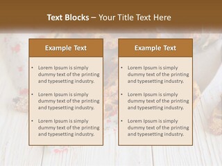 A Bunch Of Food On A White Table PowerPoint Template