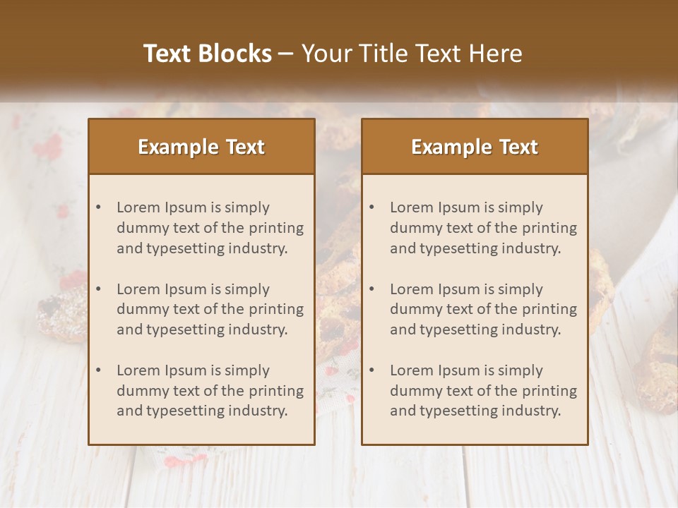 A Bunch Of Food On A White Table PowerPoint Template