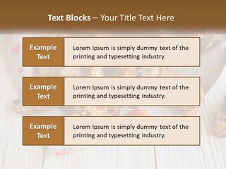 A Bunch Of Food On A White Table PowerPoint Template