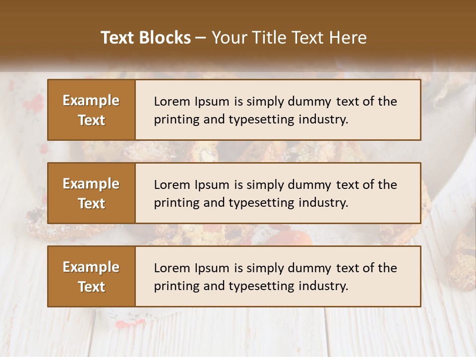 A Bunch Of Food On A White Table PowerPoint Template