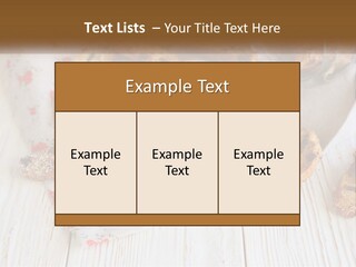 A Bunch Of Food On A White Table PowerPoint Template