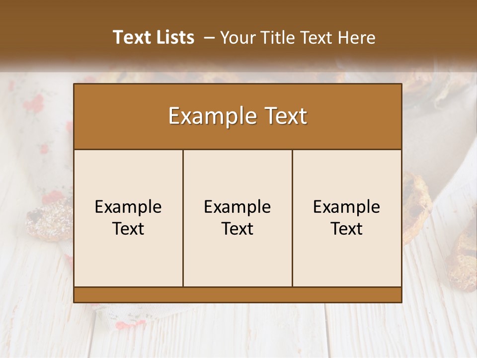 A Bunch Of Food On A White Table PowerPoint Template