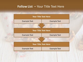 A Bunch Of Food On A White Table PowerPoint Template