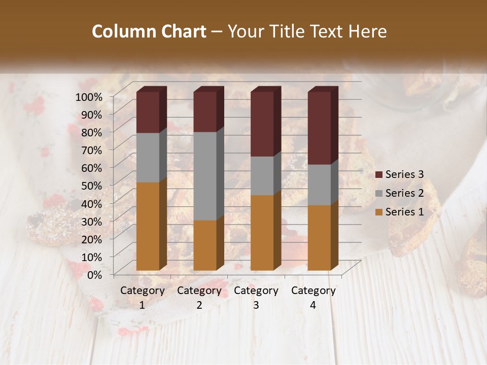 A Bunch Of Food On A White Table PowerPoint Template