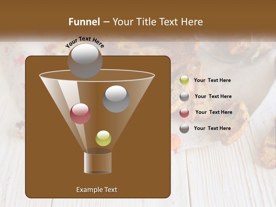 A Bunch Of Food On A White Table PowerPoint Template