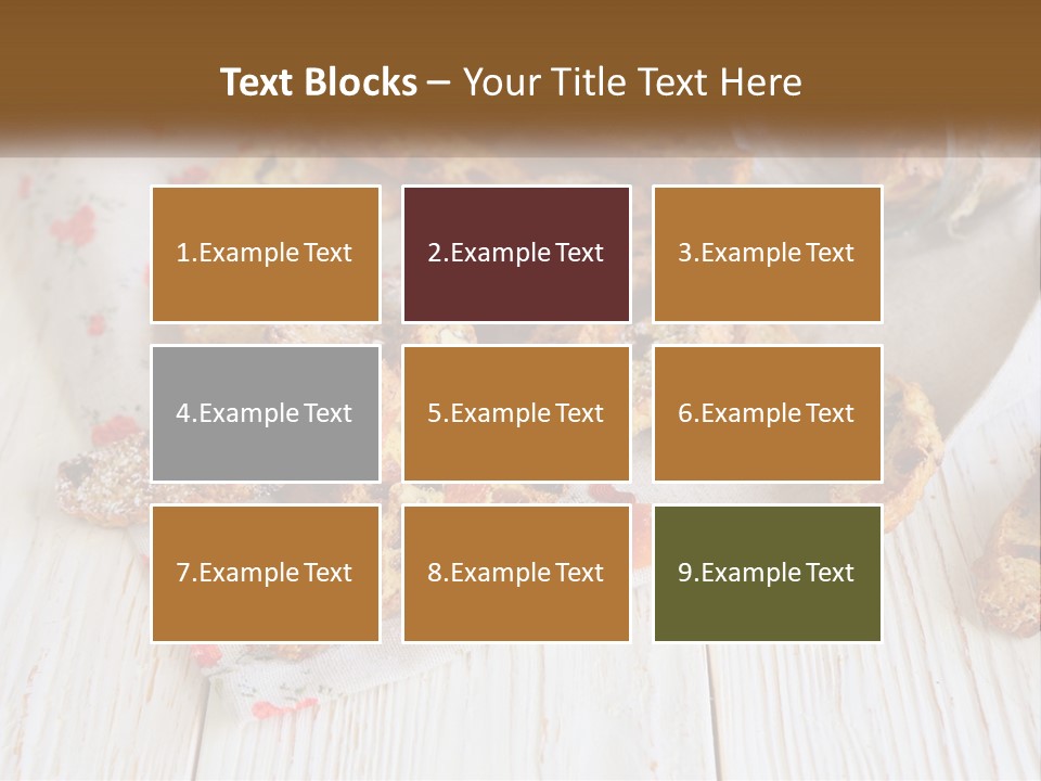 A Bunch Of Food On A White Table PowerPoint Template