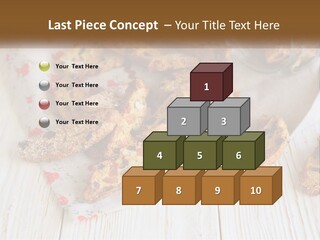 A Bunch Of Food On A White Table PowerPoint Template