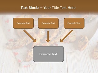 A Bunch Of Food On A White Table PowerPoint Template