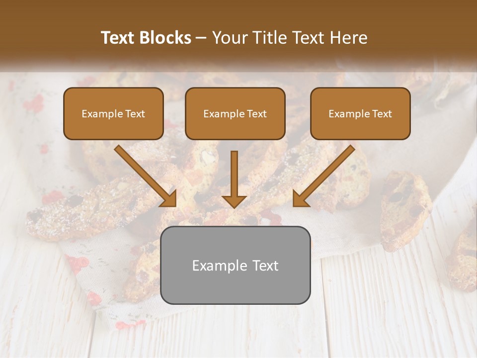 A Bunch Of Food On A White Table PowerPoint Template