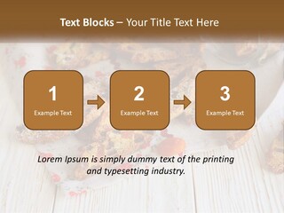 A Bunch Of Food On A White Table PowerPoint Template