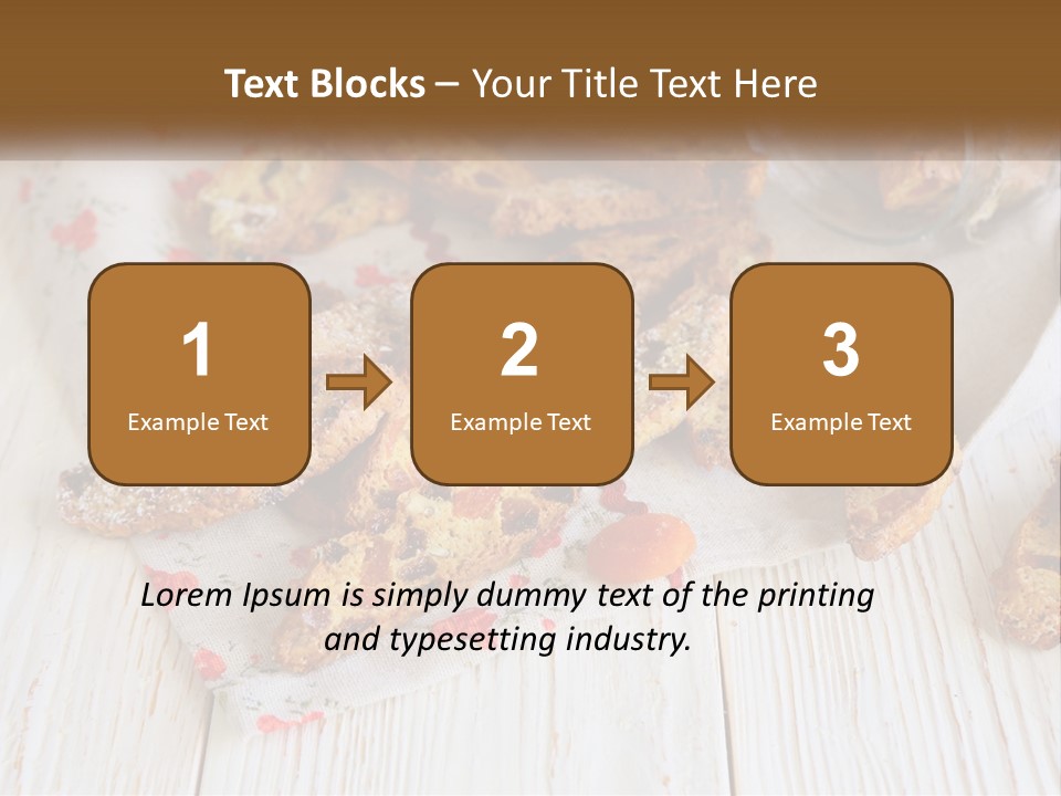 A Bunch Of Food On A White Table PowerPoint Template