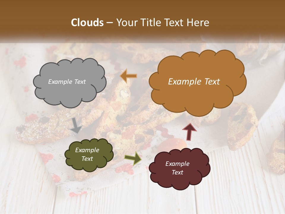 A Bunch Of Food On A White Table PowerPoint Template